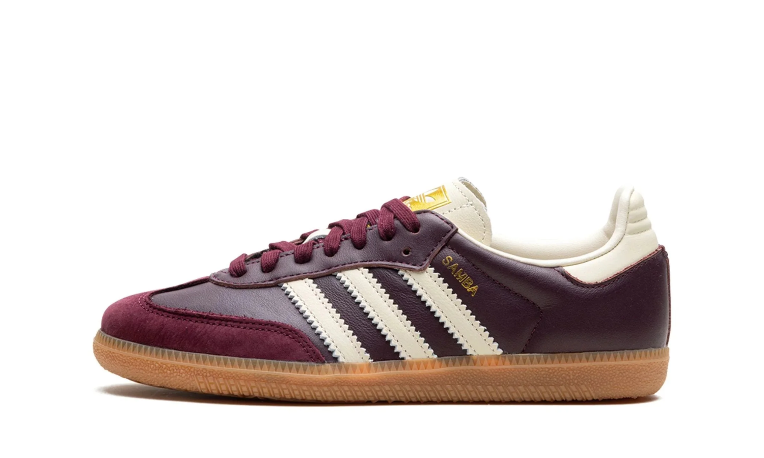 adidas Samba OG Maroon Gold Metallic (W)