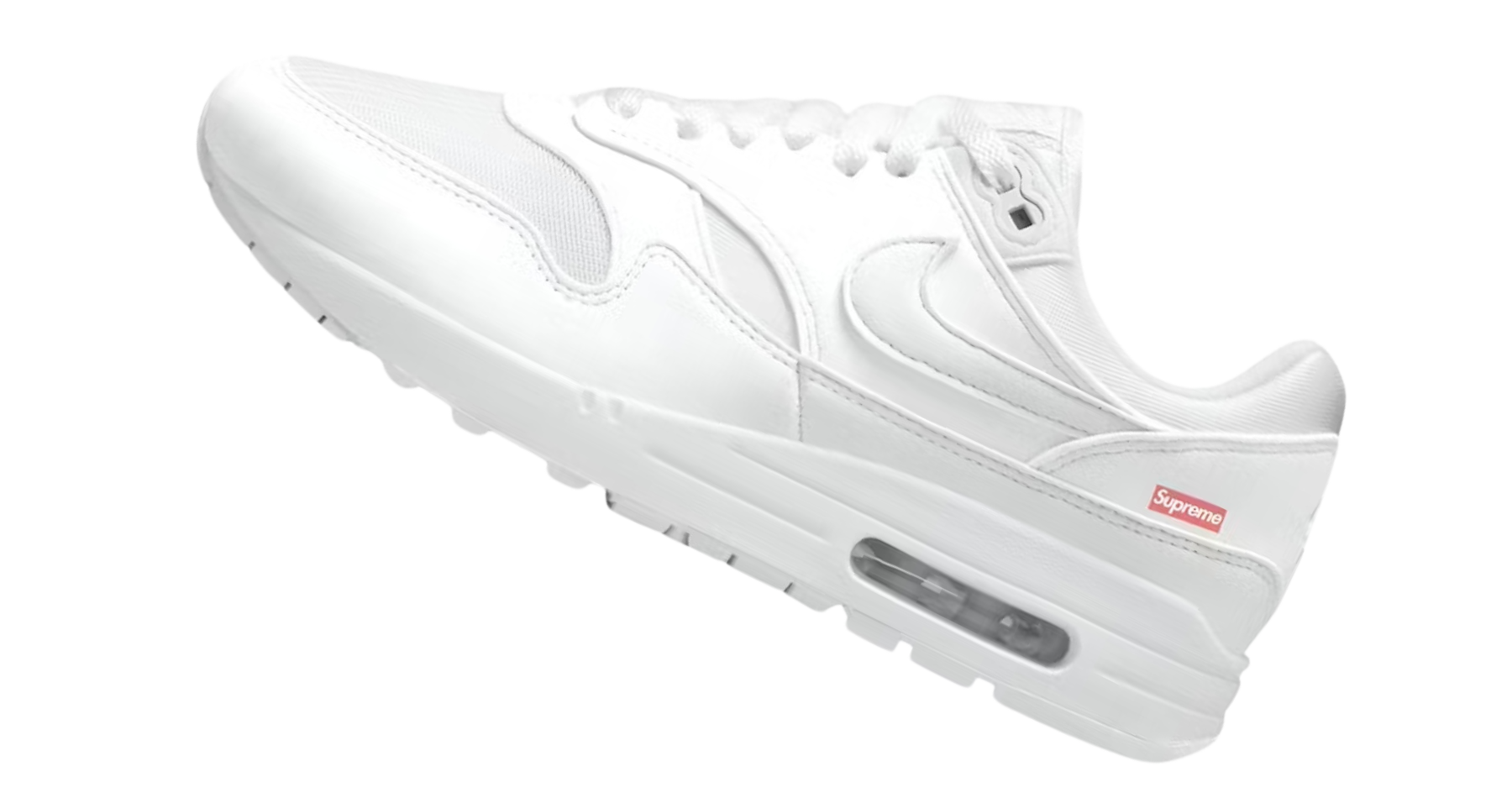 A fresh collaboration Supreme x Nike Air Max 1 '87 "White" hits the streets