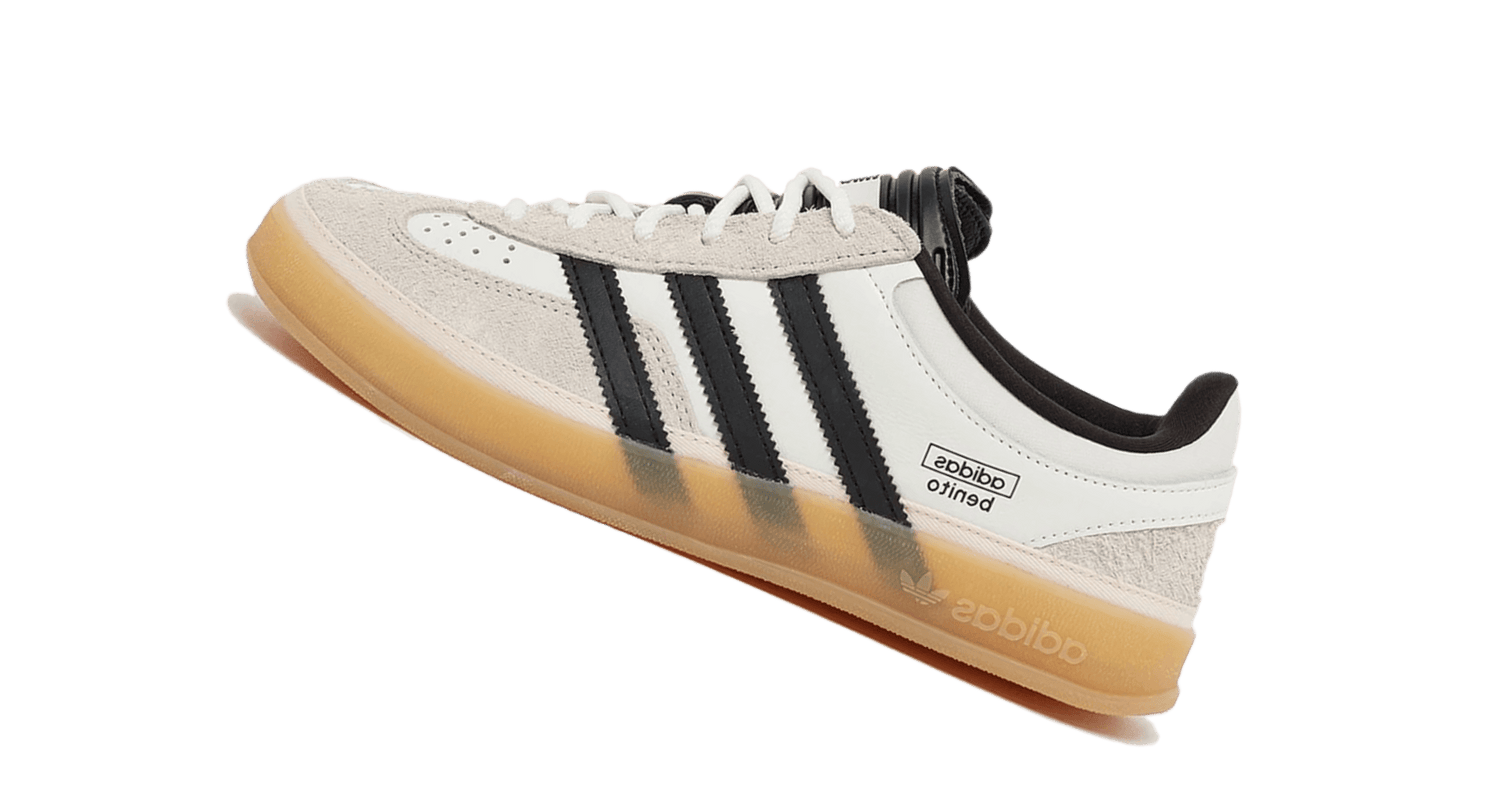 A clasic Bad Bunny x Adidas Gazelle Indoor Benito twist. - Sneakerhype