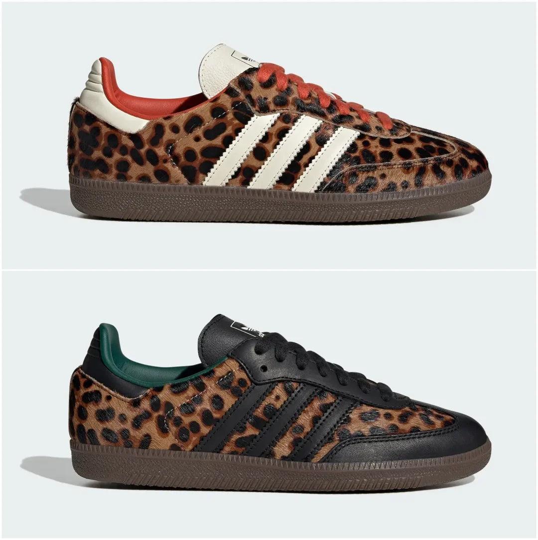 adidas Samba Leopard Print (W) Black Green