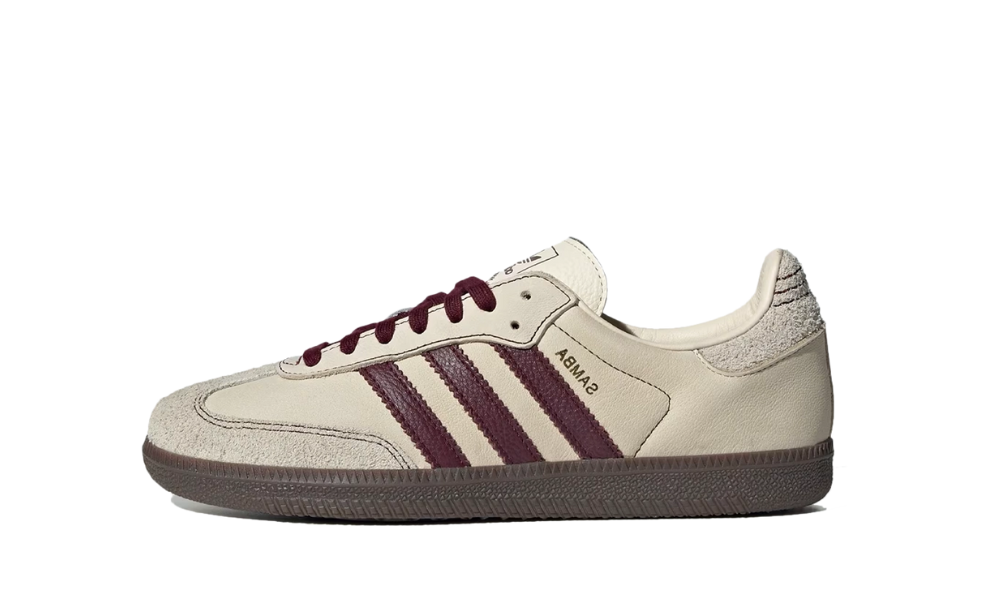 Adidas Samba OG Wonder White Maroon