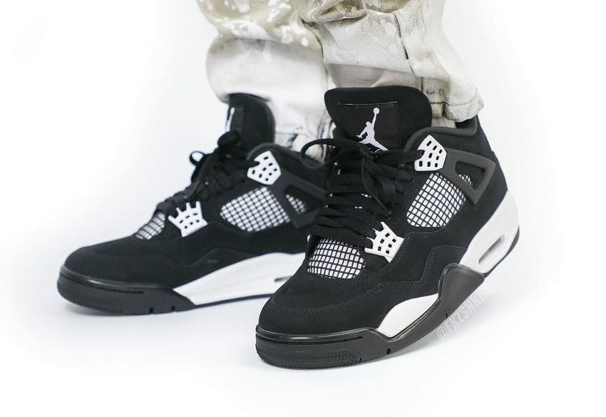 Air Jordan 4 Black White Sneaker