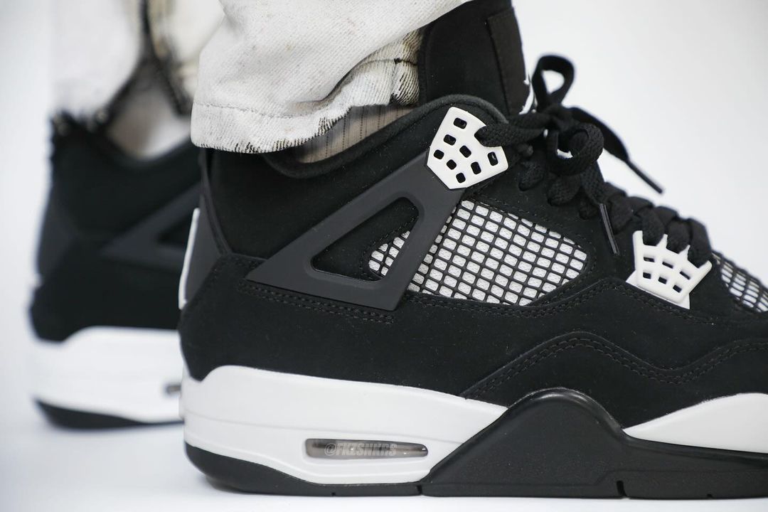 Air Jordan 4 Black White Sneaker