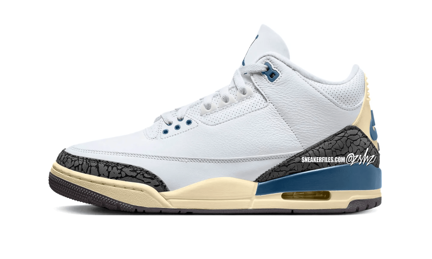 Jordan 3 white blue online