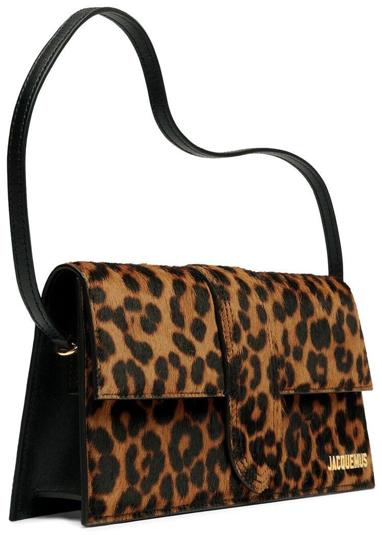 Jacquemus Le Bambino Long Leopard Brown