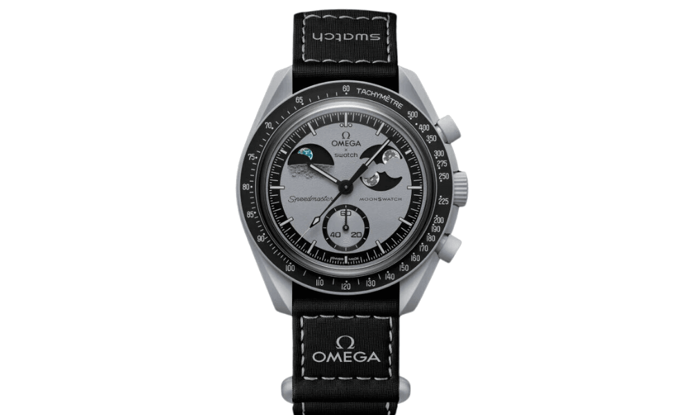 Swatch x Omega Bioceramic Mission To Earthphase Grey Black