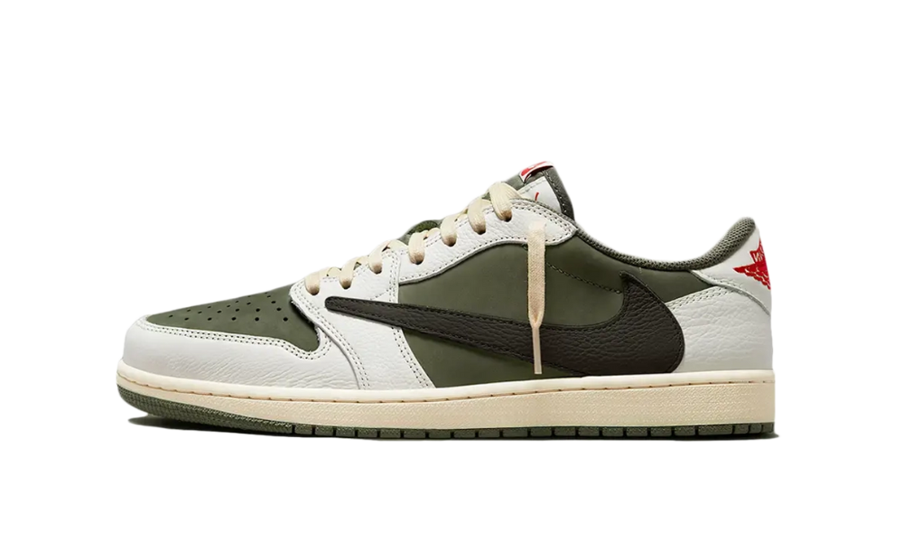 Travis Scott x Air Jordan 1 Low medium olive green