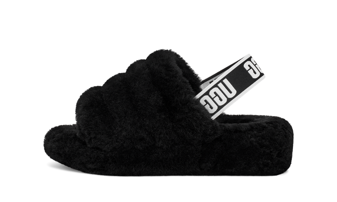 UGG Fluff Yeah Slide Black (Women's)