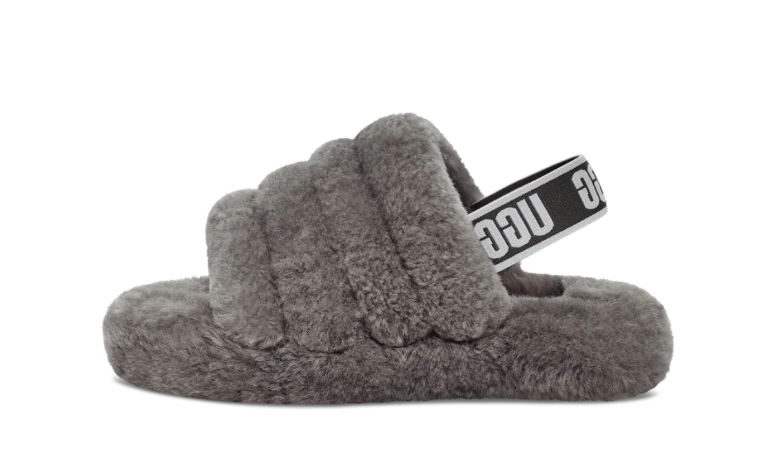 UGG Fluff Yeah Slide Charcoal (Women's)