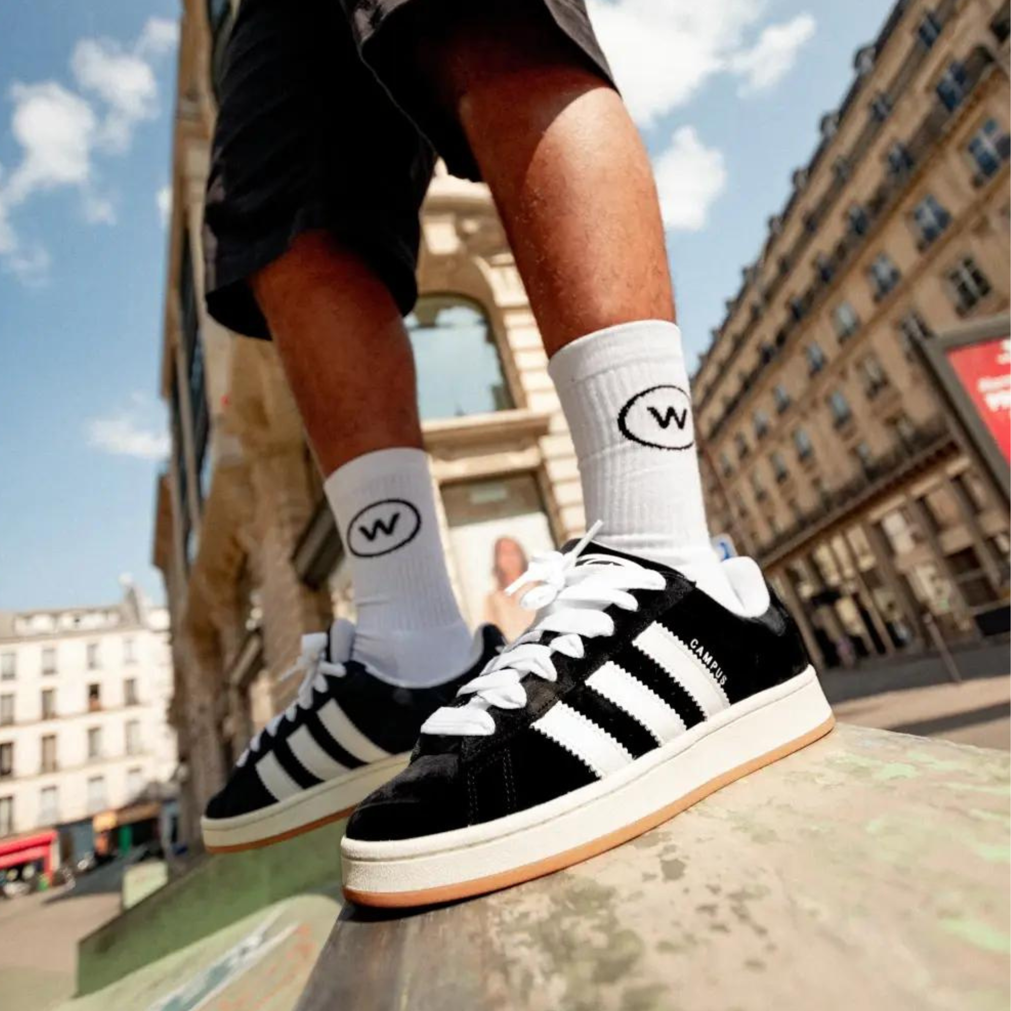 Black and white campus adidas online