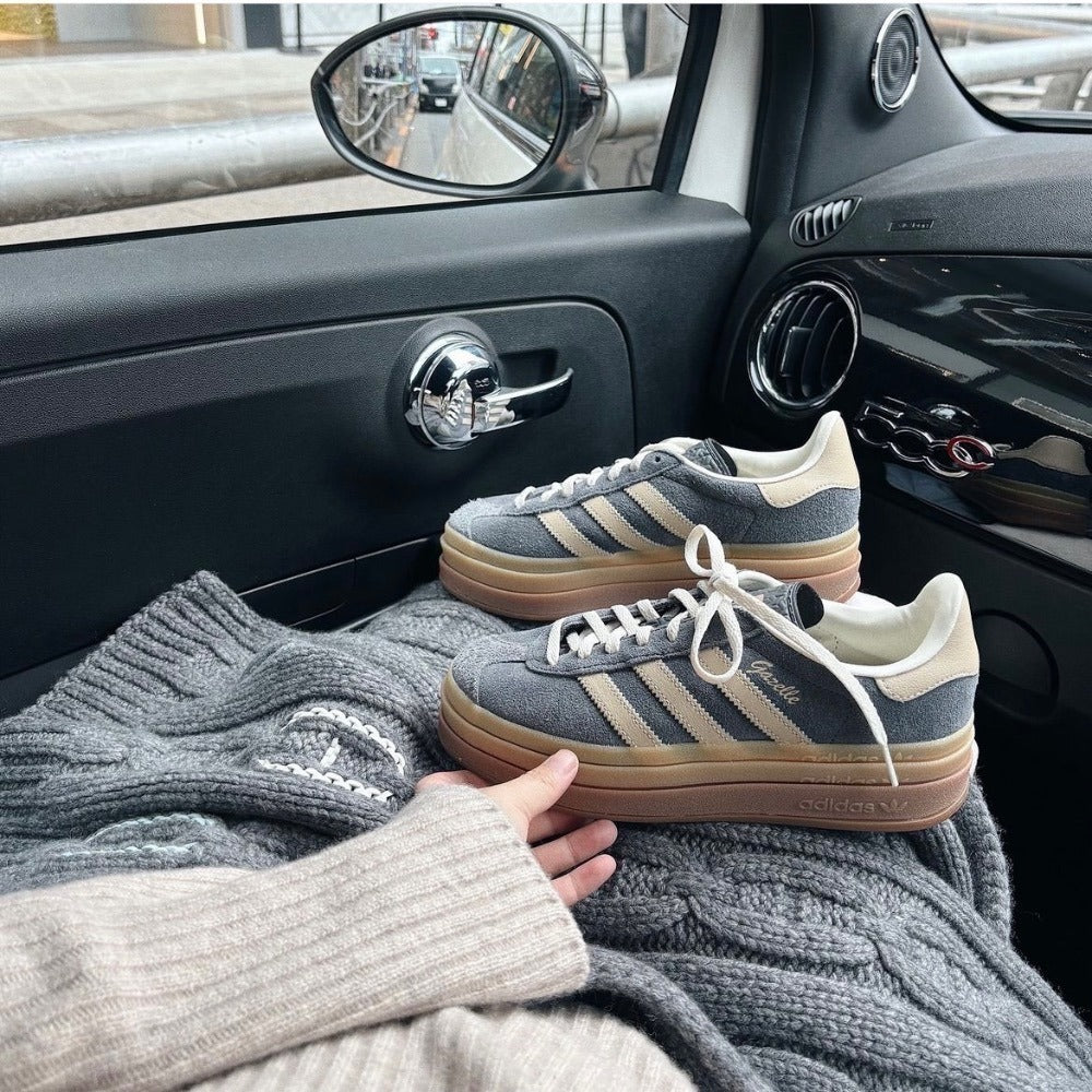 adidas Gazelle Bold Grey Magic Beige Gum W