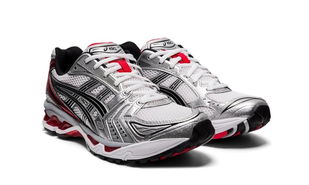 As*ic*s gel-kayano 14 white classic red