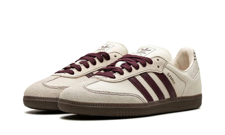 Ad*s samba og wonder white maroon