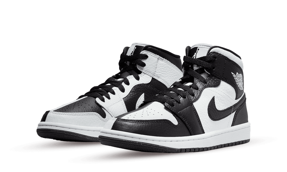 Black and white jordan 1 mid on sale