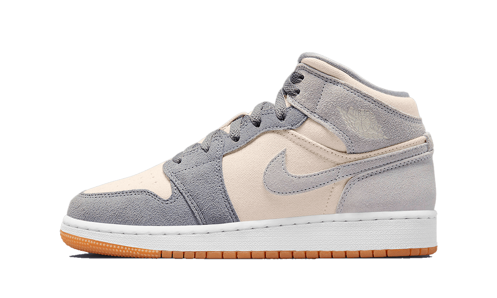 Air Jordan 1 Mid SE ''Coconut Milk Particle Grey (GS)''