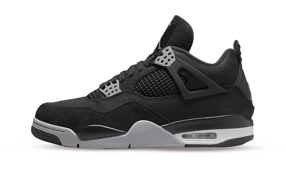 Air Jordan 4 Retro ''Black Canvas'' (GS)