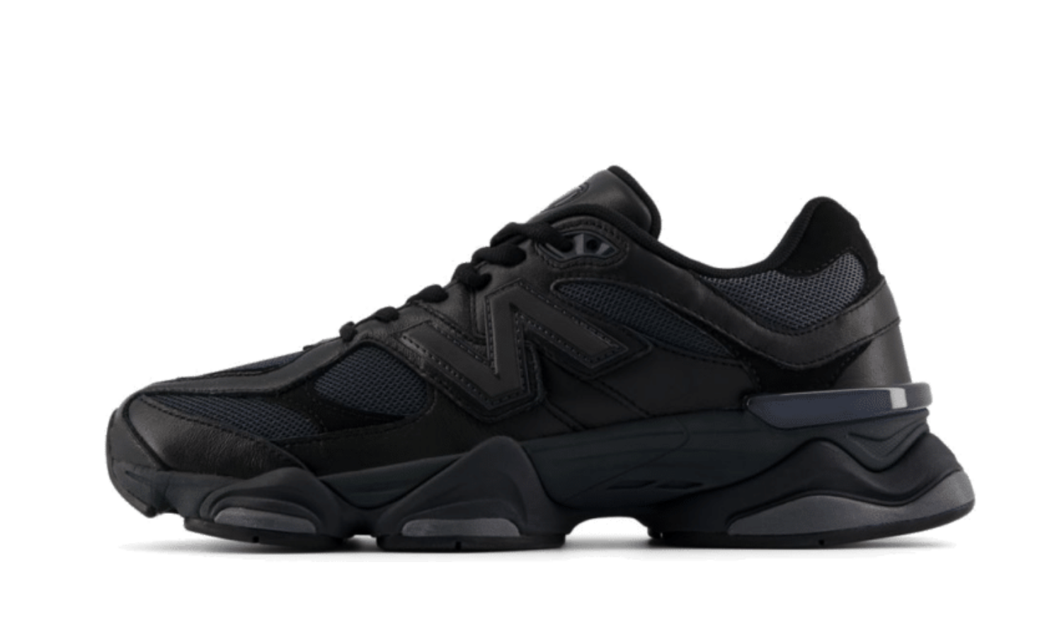 New Balance 9060 Triple Black Leather