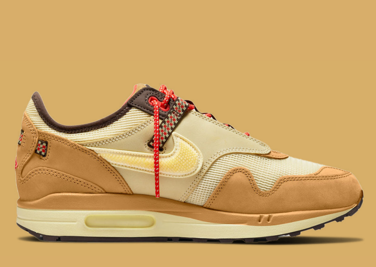 Nike Air Max 1 Travis Scott Cactus Jack Wheat Lemon Drop