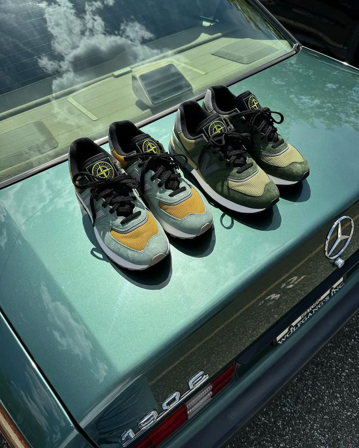 Stone Island x New Balance 574 Legacy Dark Green