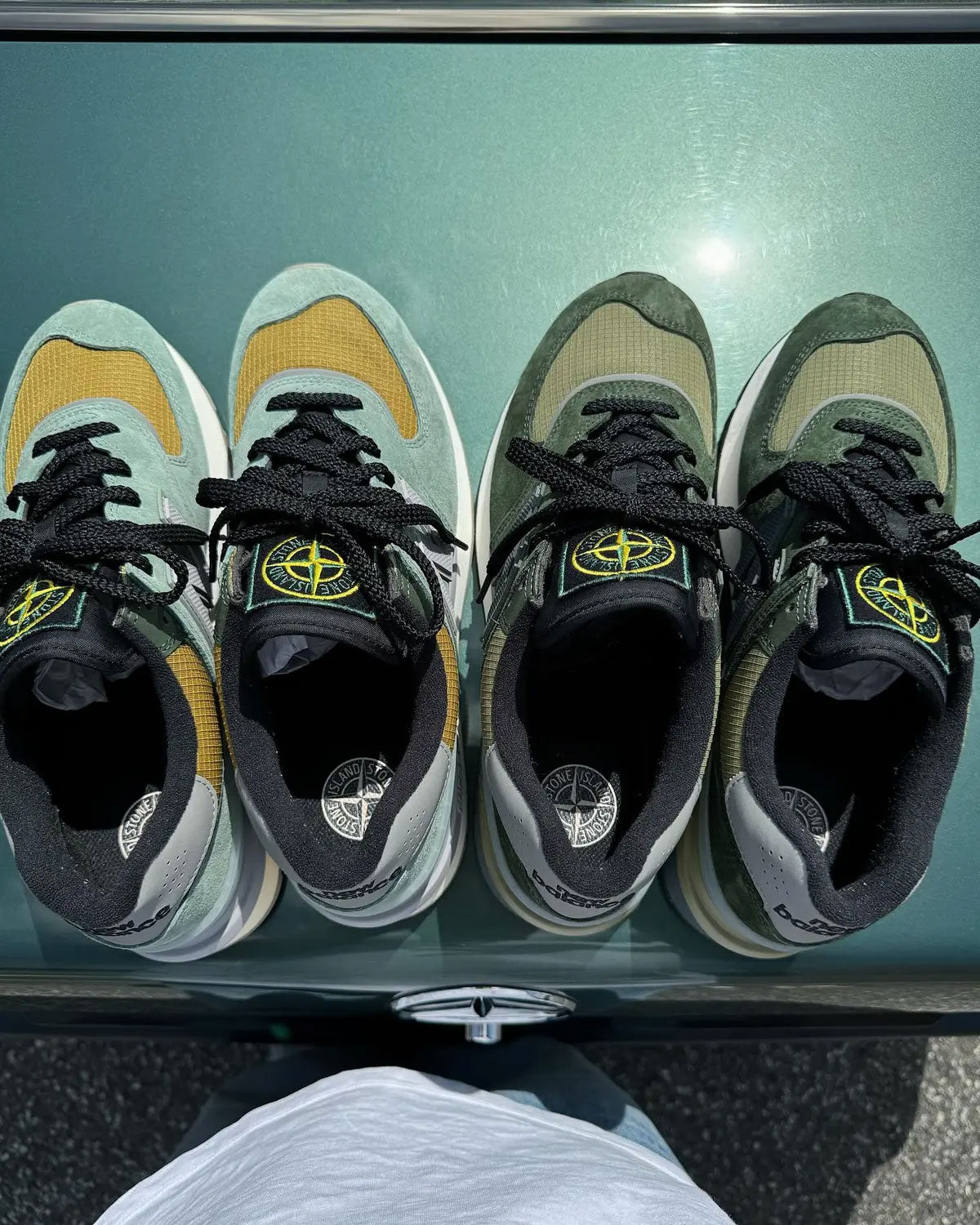 Stone Island x New Balance 574 Legacy Dark Green