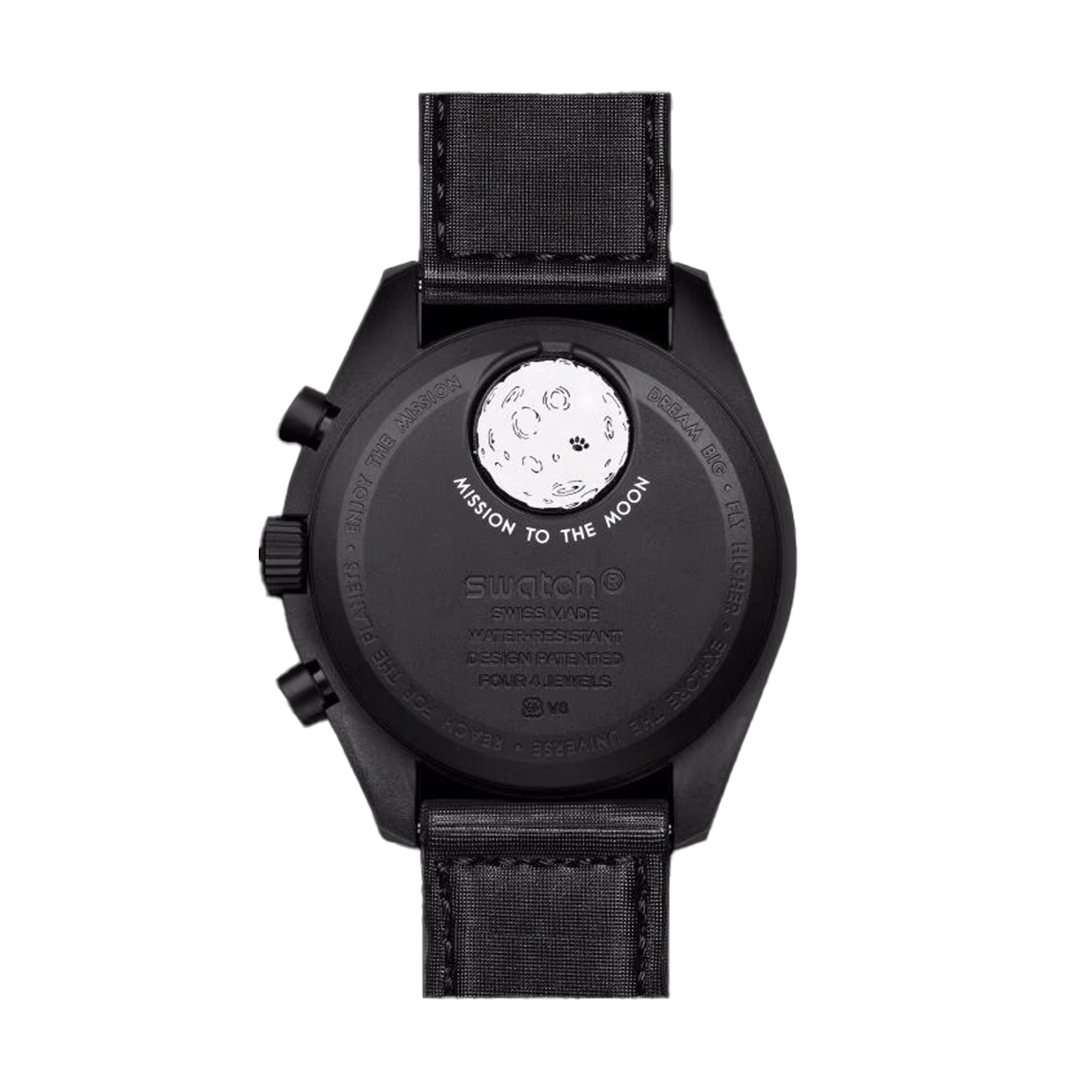 Swatch x Omega Moonswatch Mission to Moonphase Snoopy Black