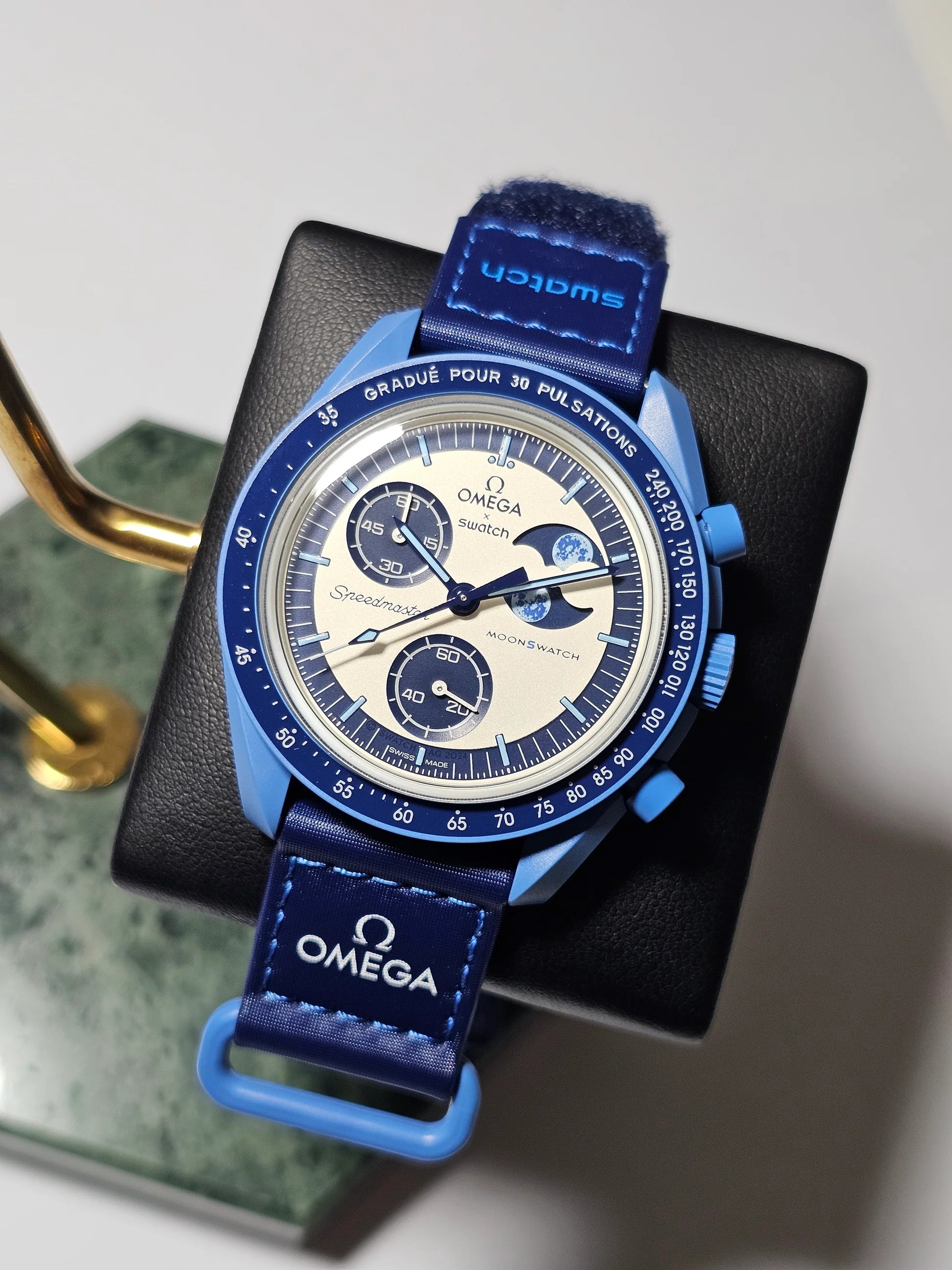 Swatch x Omega Moonswatch Mission to the Super Blue Moonphase