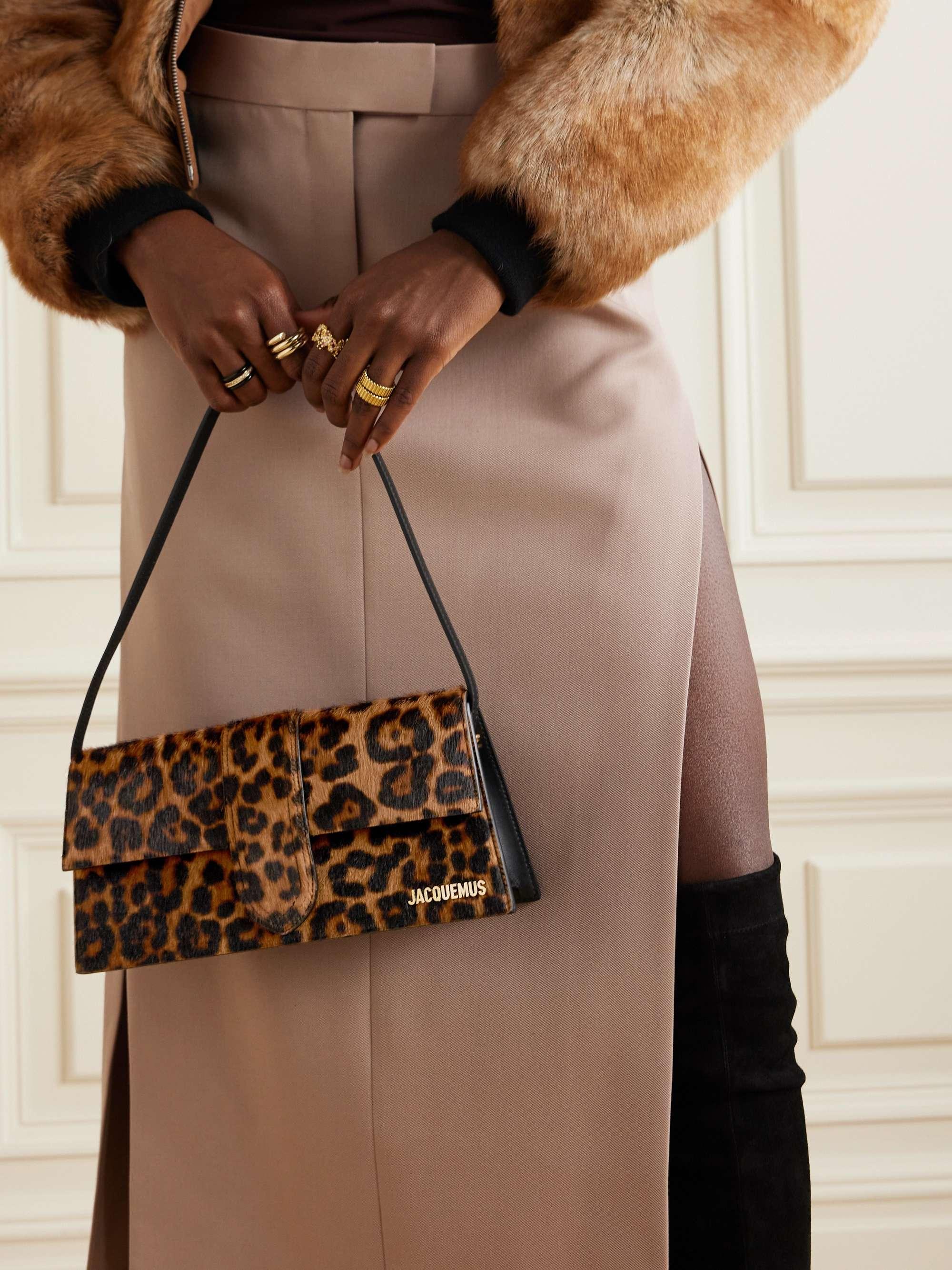 Jacquemus Le Bambino Long Leopard Brown