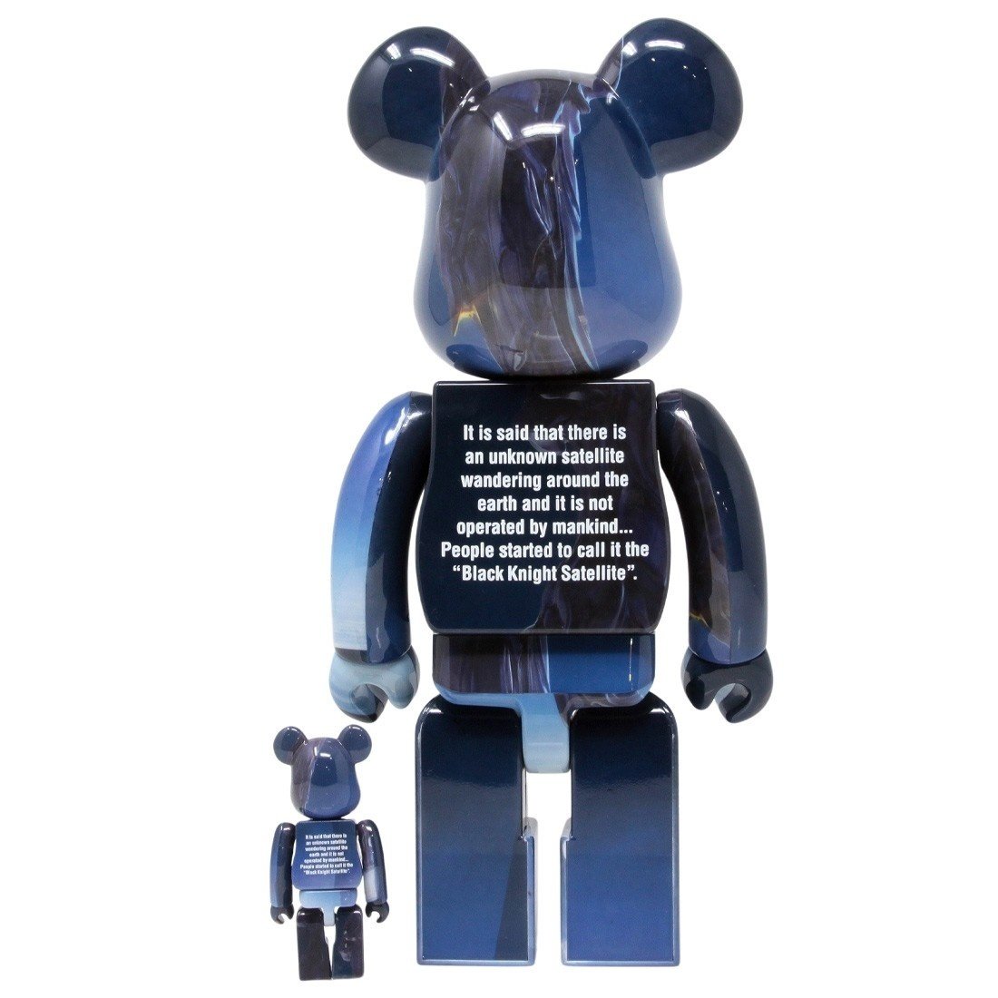 400% & 100% Bearbrick Set - Black Knight Satellite