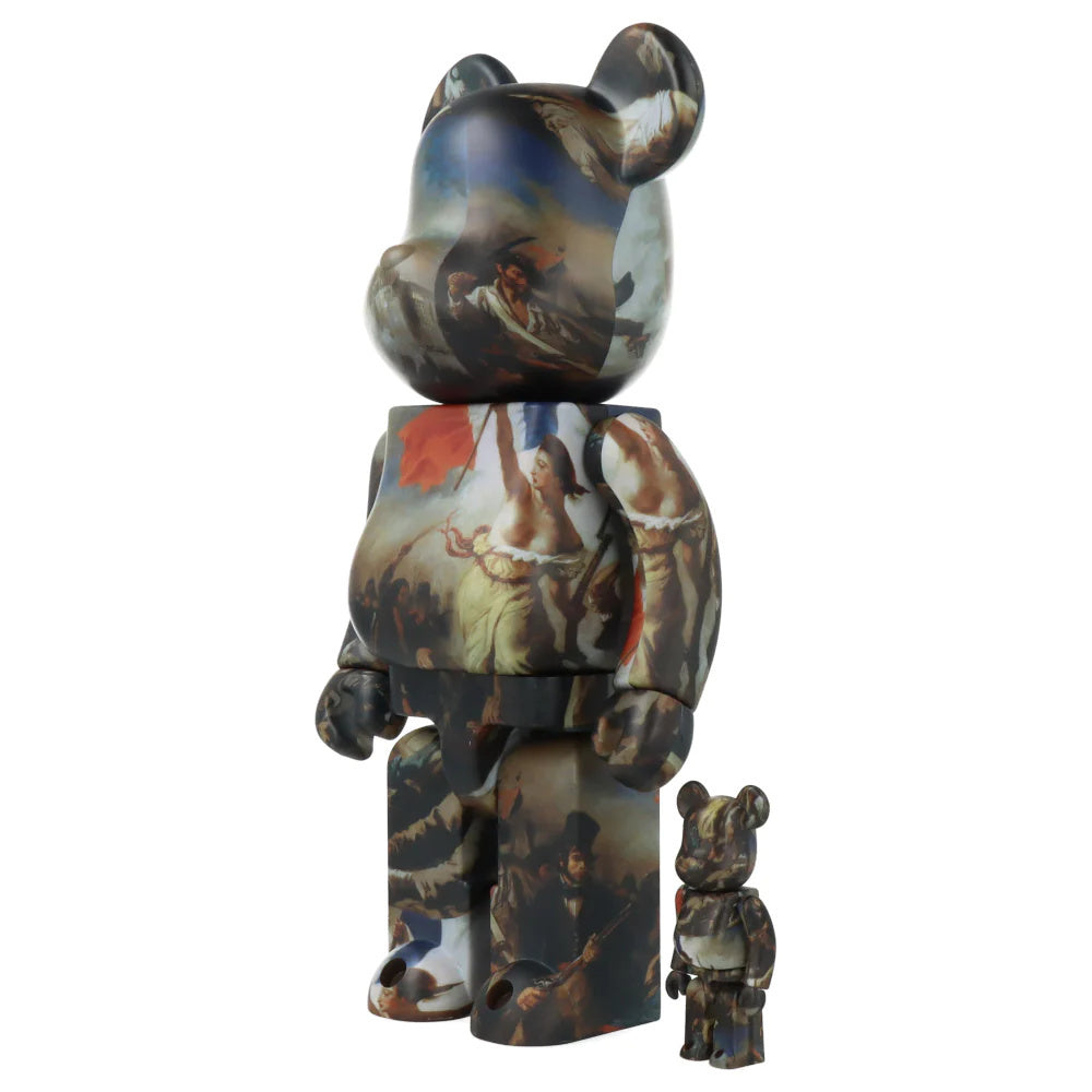 400% & 100% Bearbrick set - Eugène Delacroix (Liberty Leading the Peo