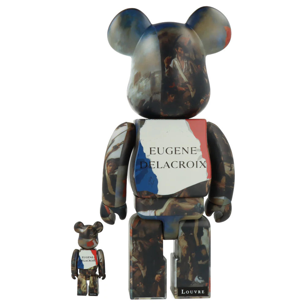 400% & 100% Bearbrick set - Eugène Delacroix (Liberty Leading the Peo