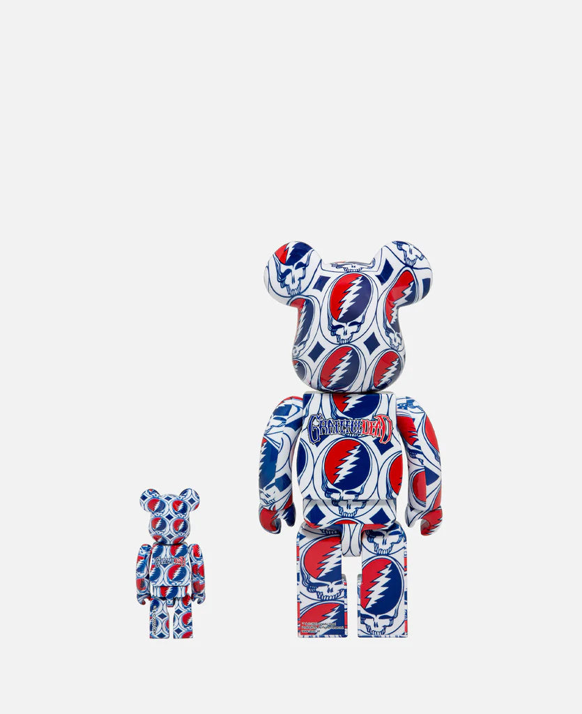 400% & 100% Bearbrick set - Grateful Dead (Steal Your Face)