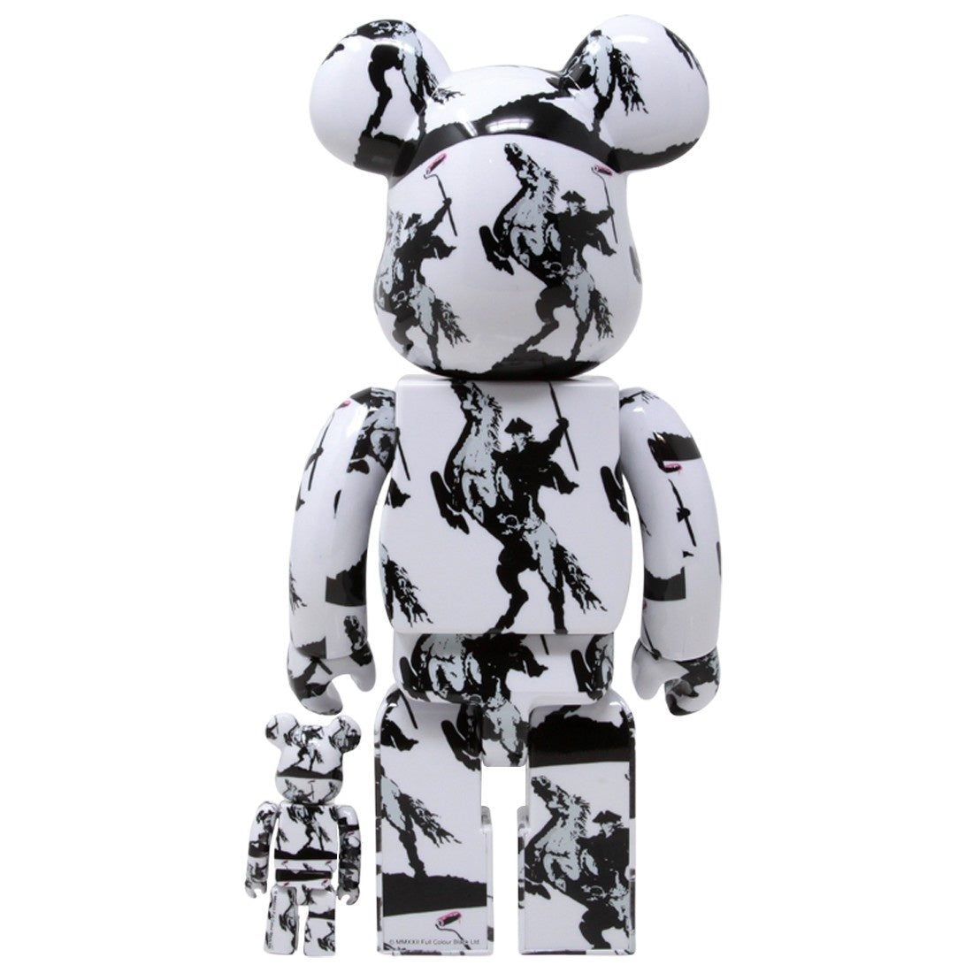 400% & 100% Bearbrick set - Highwayman (Brandalised x Banksy)