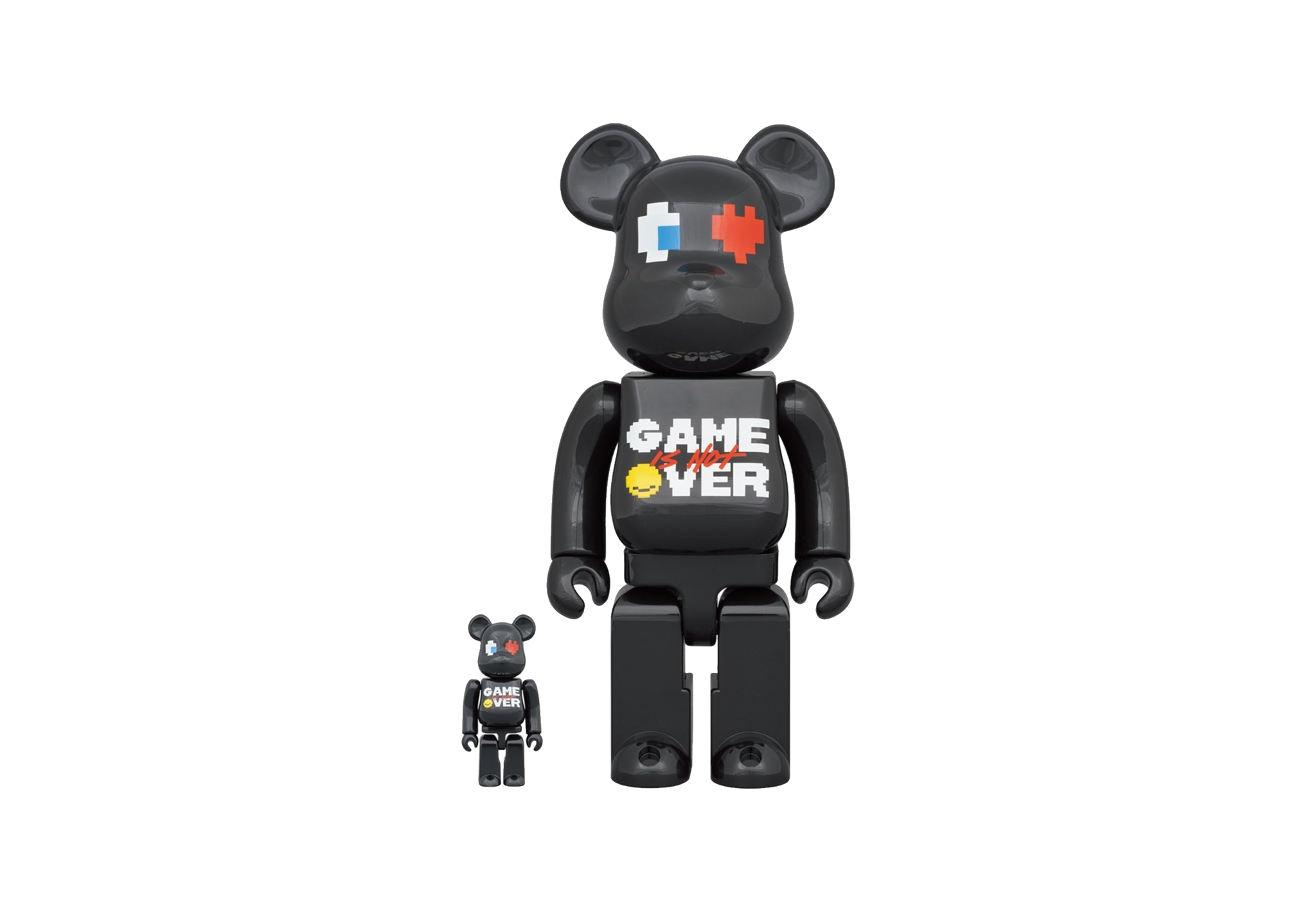 400% & 100% Bearbrick Set - Pac Man x Grafflex (9090 x S.H.I.P & Crew)