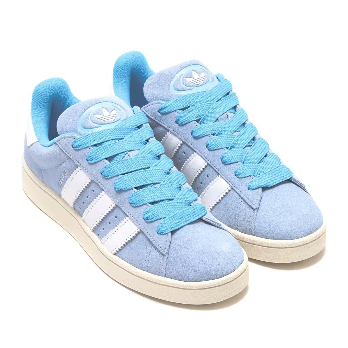 Pale shops blue adidas campus