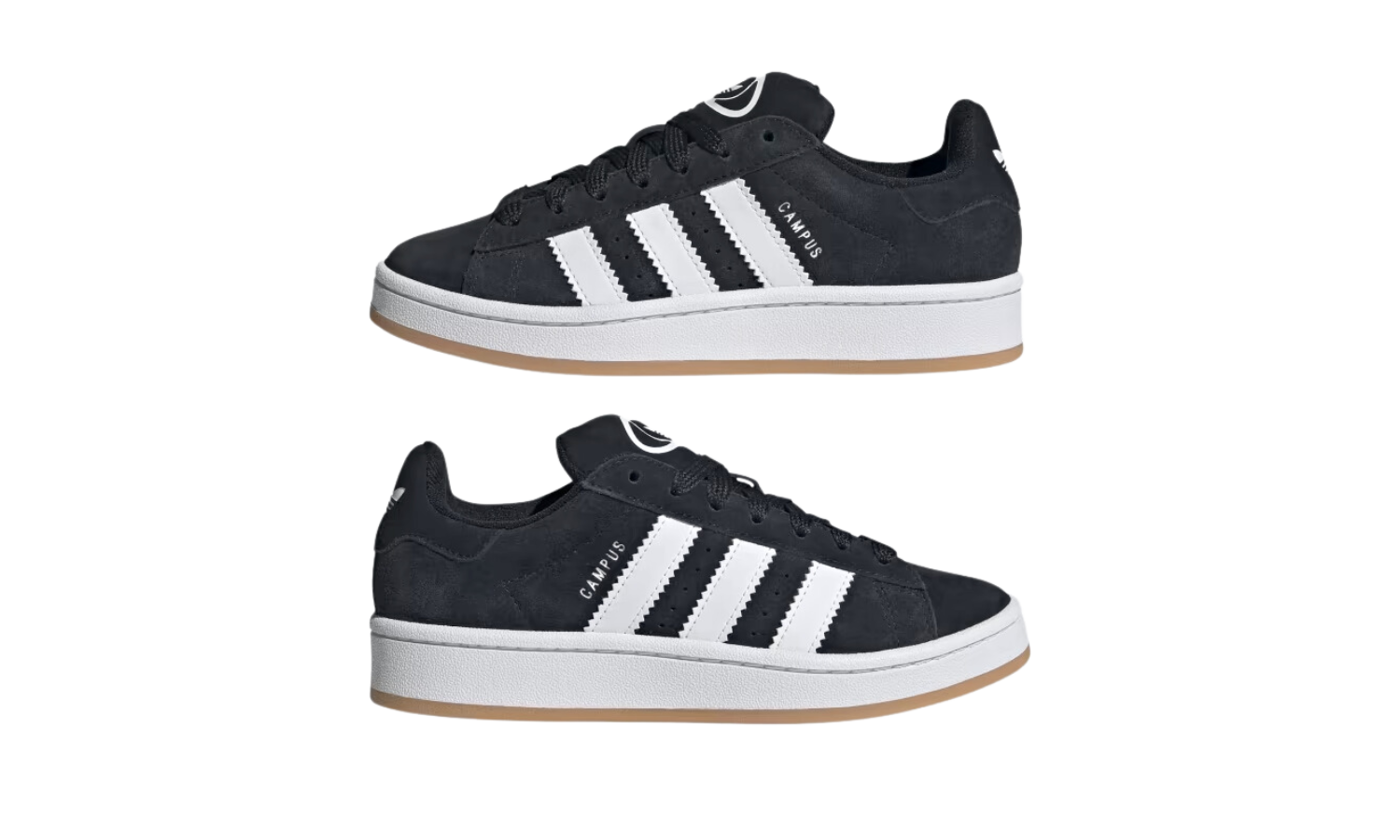 Ad*s campus 00s black white gum (gs)