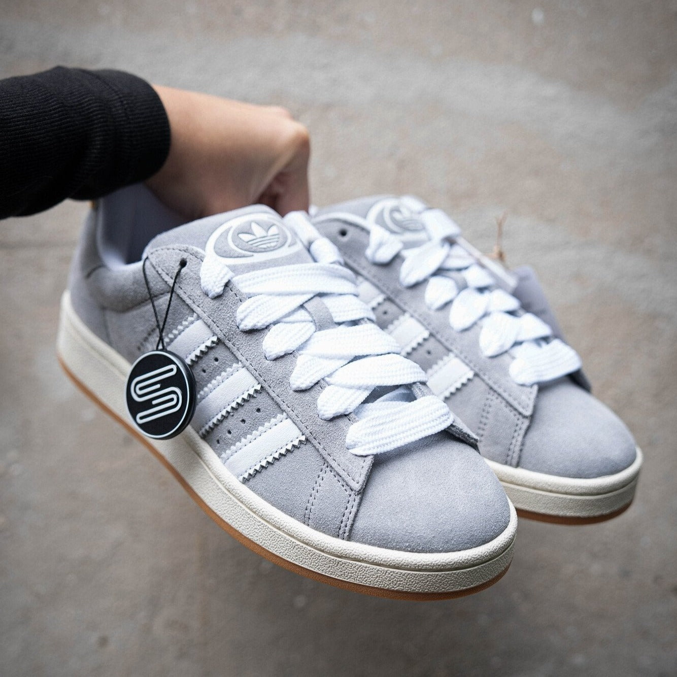 Adidas campus dames grijs online