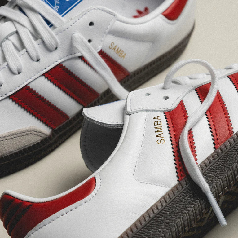 adidas Samba OG 'White Better Scarlet' - Sneakerhype