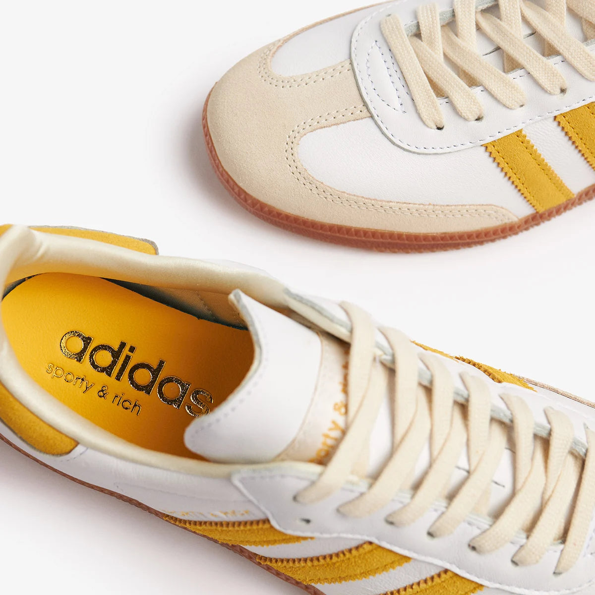 adidas Samba Sporty & Rich White Bold Gold - Sneakerhype