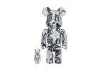 400% u0026 100% Bearbrick Set - Saiko otake Planet (White)