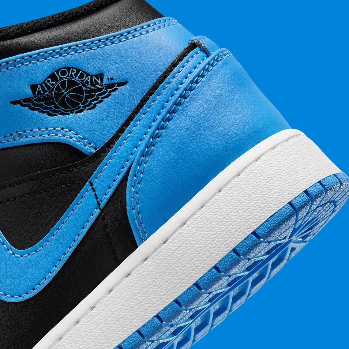 Jordan 1 Mid University Blue Black