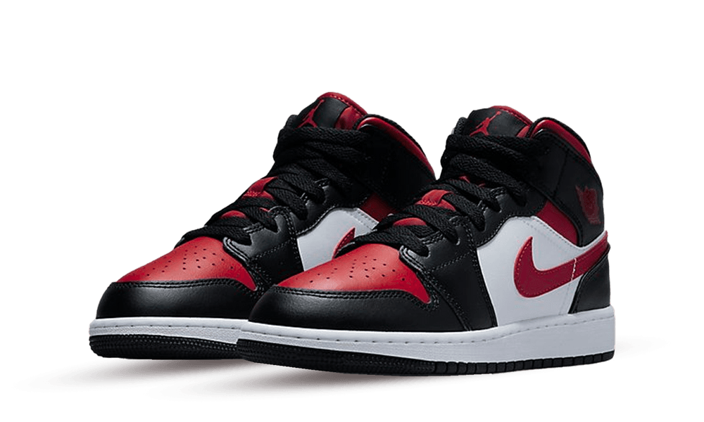 Air Jordan 1 Mid Alternate 'Bred Toe (GS)'