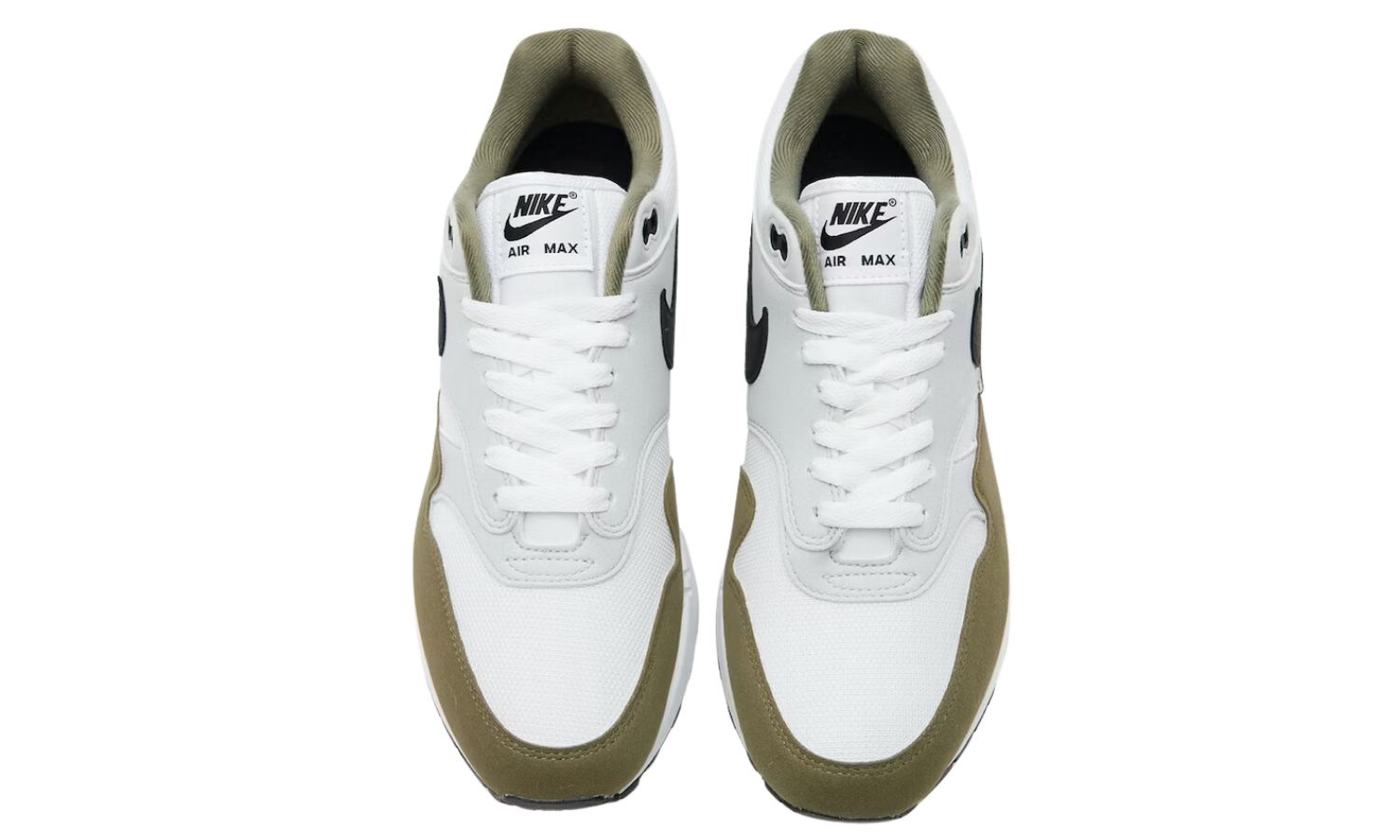 Nike Air Max 1 White Black Medium Olive