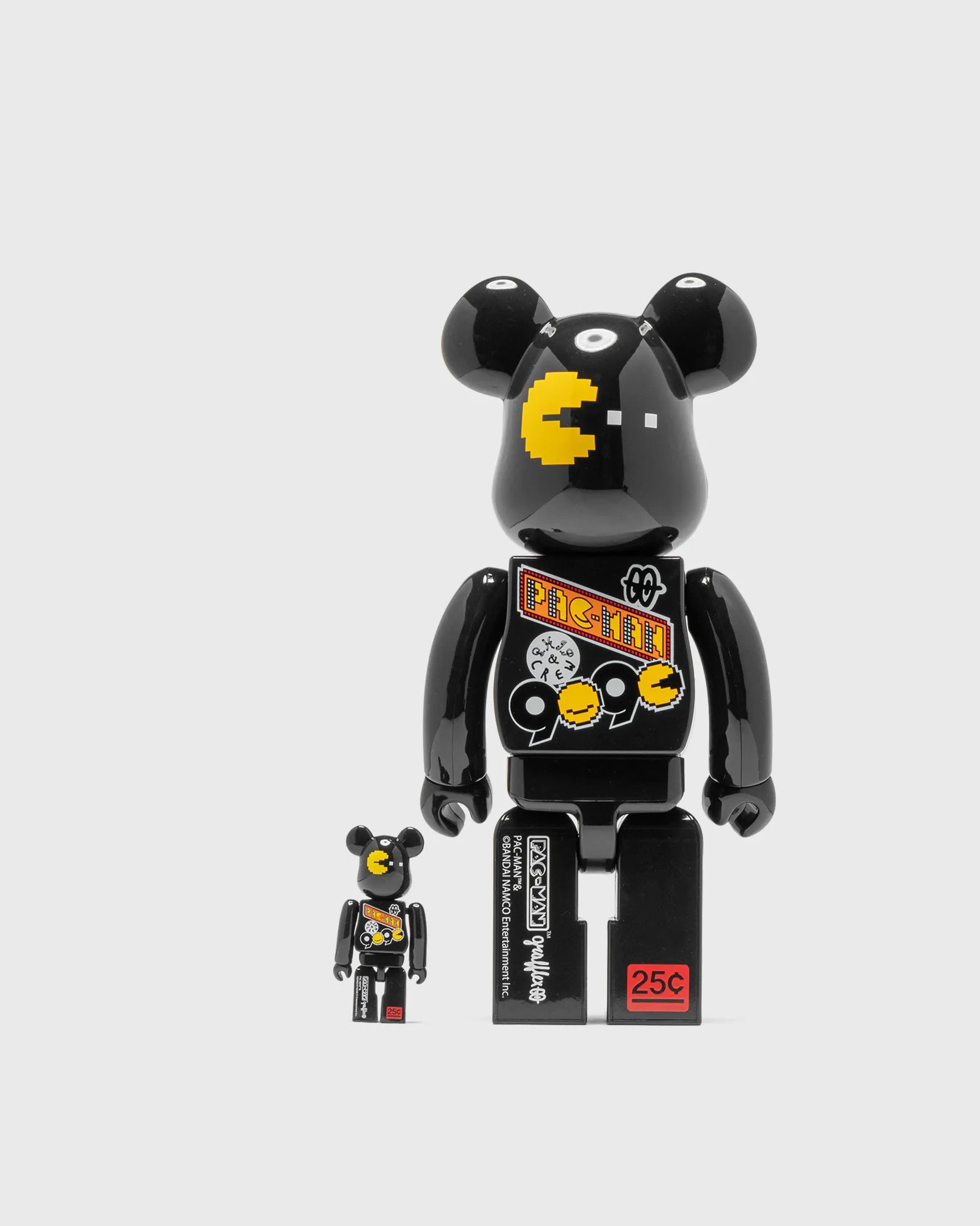 400% & 100% Bearbrick Set - Pac Man x Grafflex (9090 x S.H.I.P & Crew)