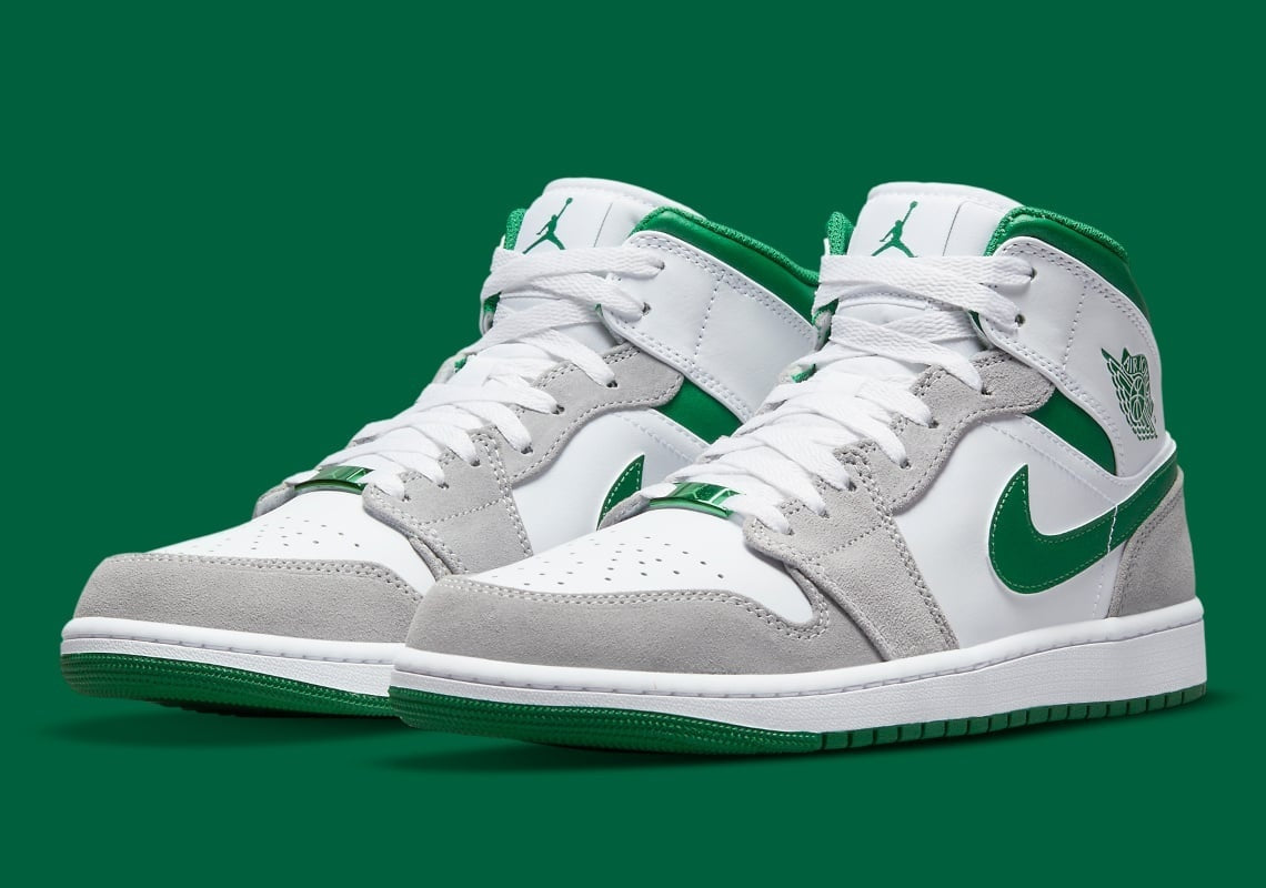 Jordan 1 Mid 'Grey Green'