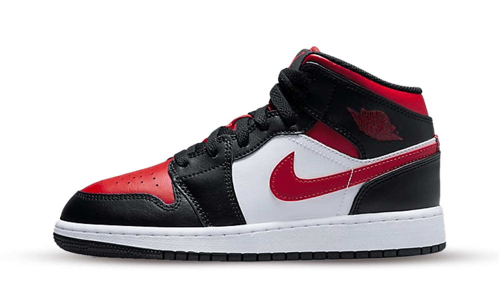 Jordan 1 Mid Alternate ''Bred Toe (GS)''