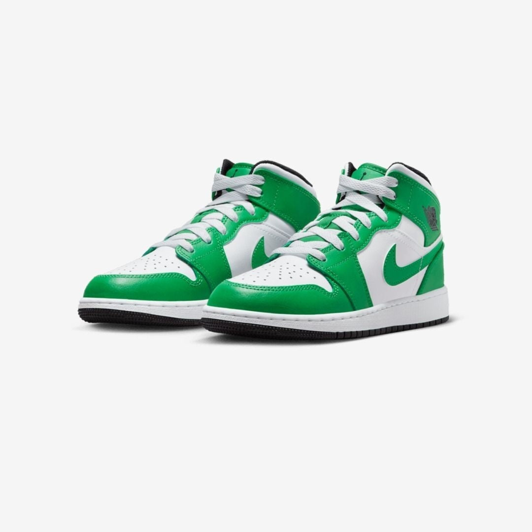 Jordan 1 Mid GS 'Lucky Green' - Sneakerhype