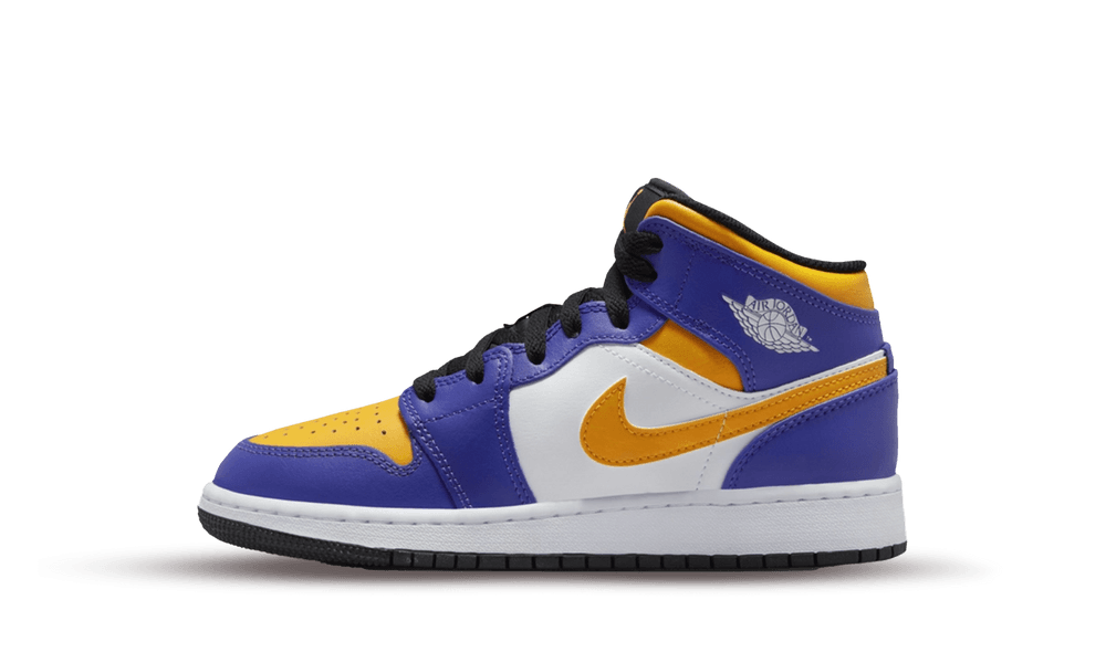 Jordan 1 Mid Lakers GS