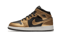 Jordan 1 Mid SE Metallic Gold Black (GS)