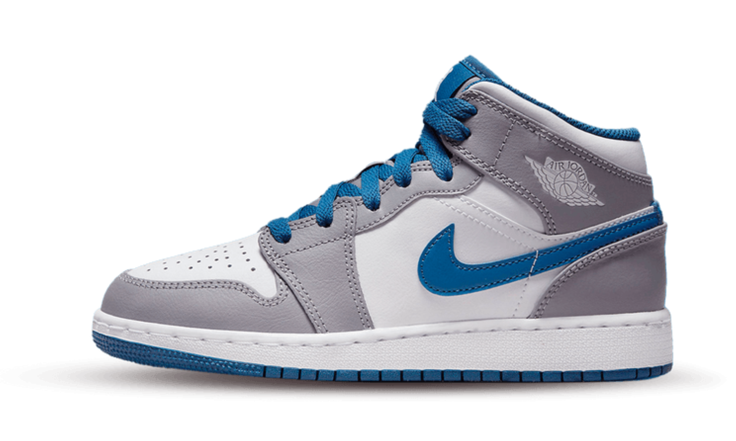 Jordan 1 Mid ''True Blue'' GS