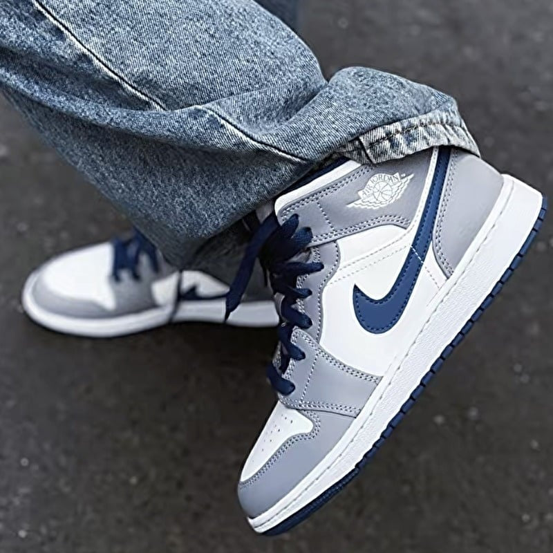 Air Jordan 1 Mid True Blue GS